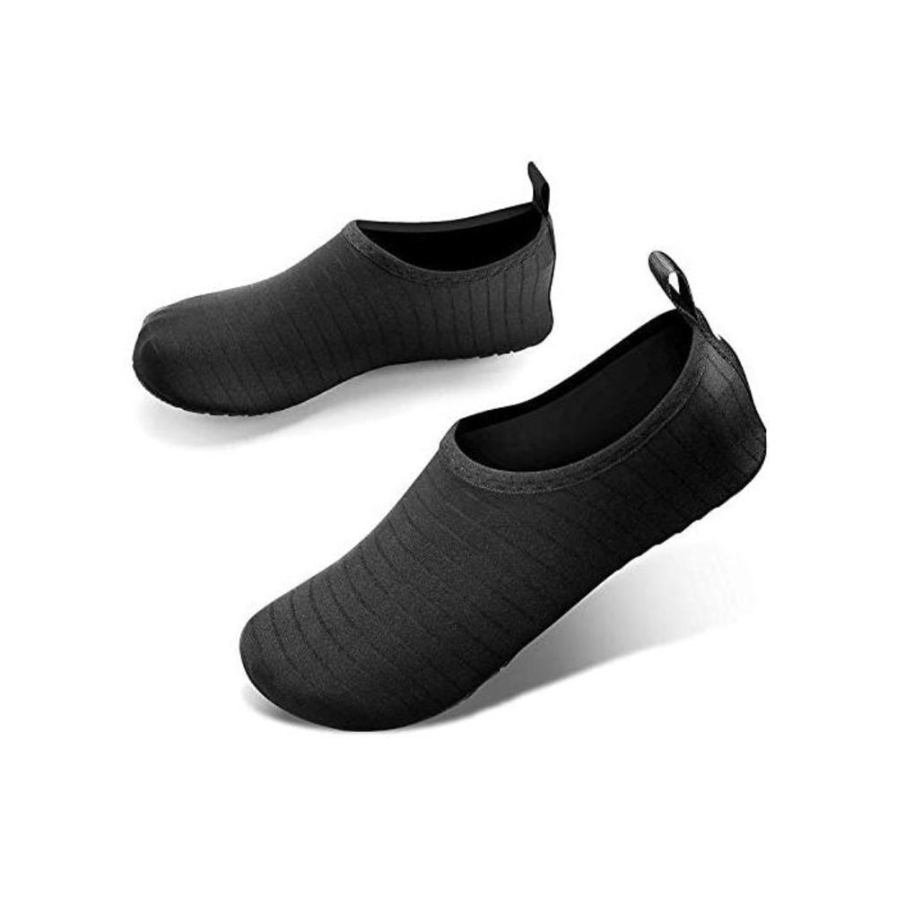 JOTO Water Shoes for Women Men Kids, Barefoot Quick-Dry Aqua Water Socks Slip-on Swim Beach Shoes for Snorkeling Surfing Kayaking Beach Walking Yoga B07WDVJK8X