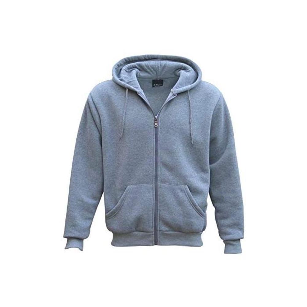 Adult Unisex Zip Plain Fleece Hoodie Hooded Jacket Mens Sweatshirt Jumper XS-6XL B07CTBVP2N