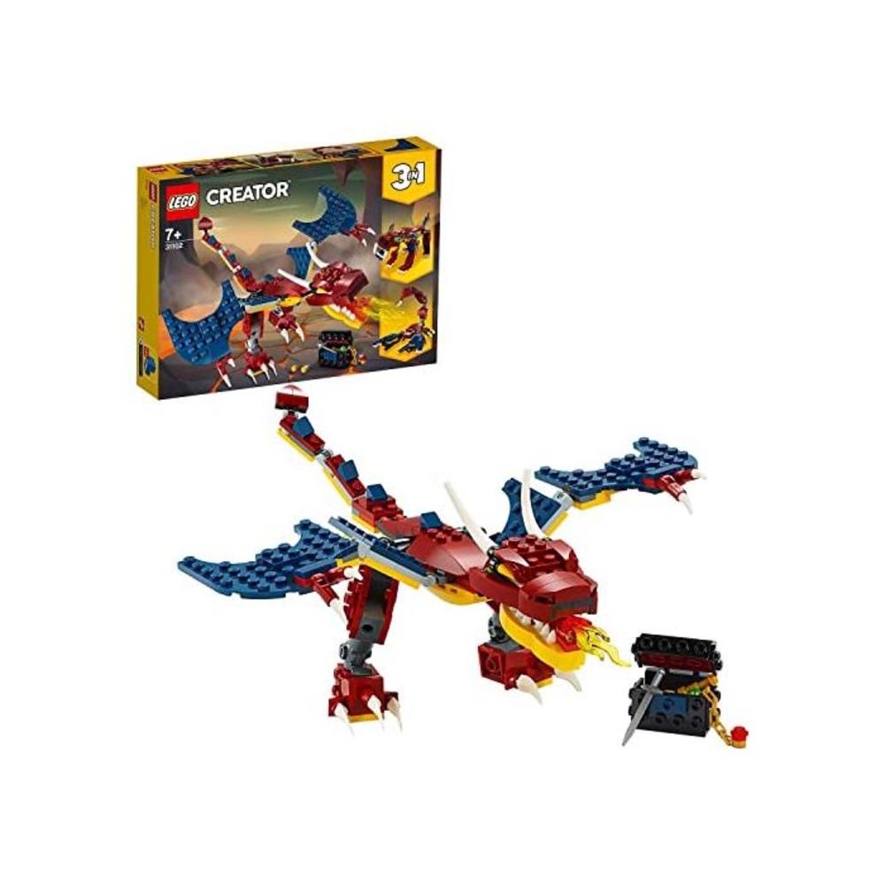 LEGO 레고 크리에이터 3in1 파이어 Dragon 31102 빌딩 Kit, Cool Buildable 토이 for Kids B07W5PW3KV