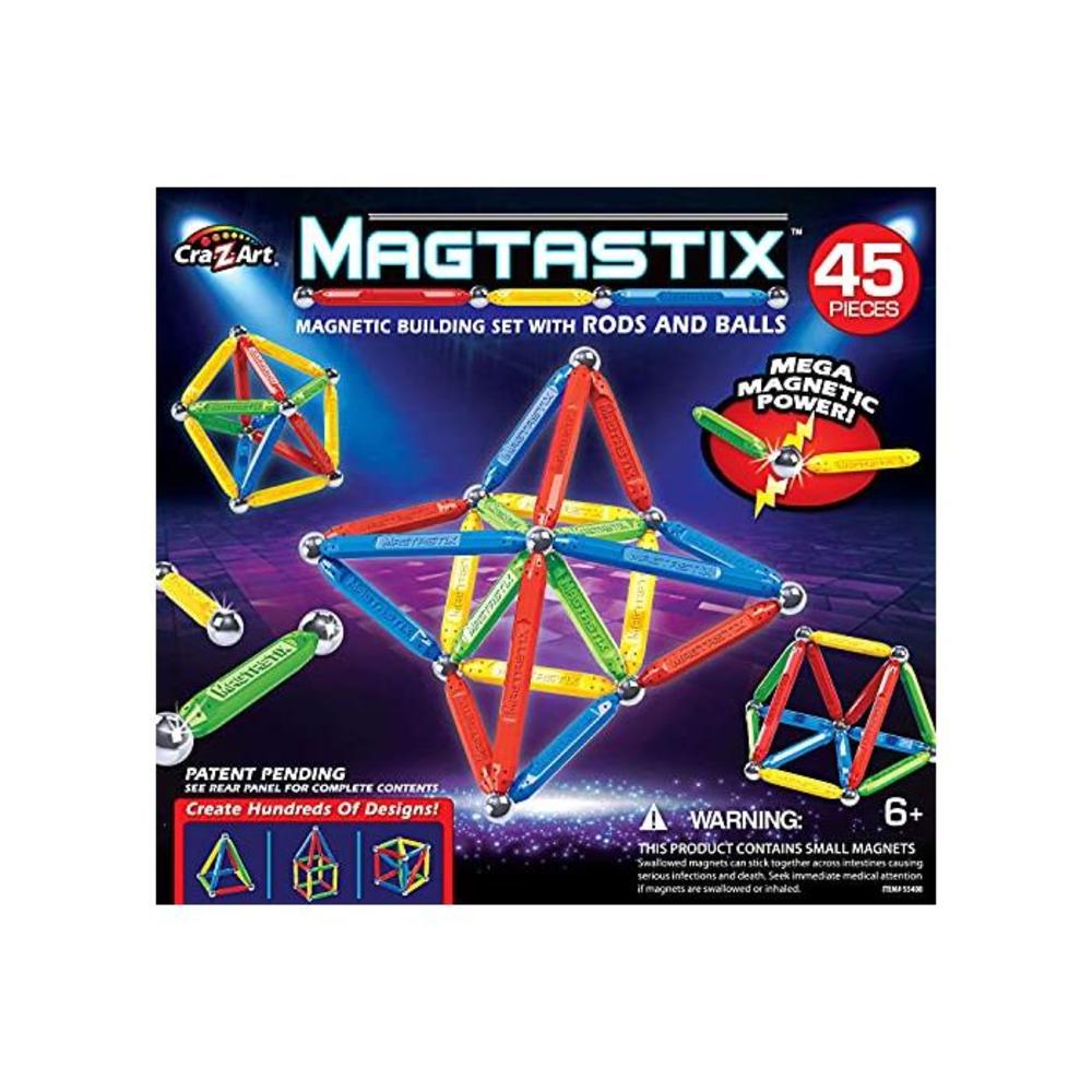 Cra-Z-Art Magtastix Balls &amp; Rods Building Kit (45 Piece) (Package May Vary) B01LXIBY17