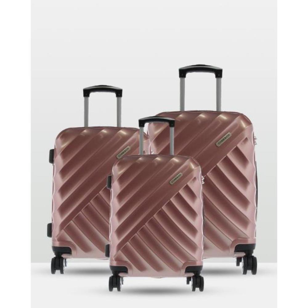 Cobb &amp; Co Bendigo Polycarbonate Luggage 3 Piece Set CO300AC17GCW