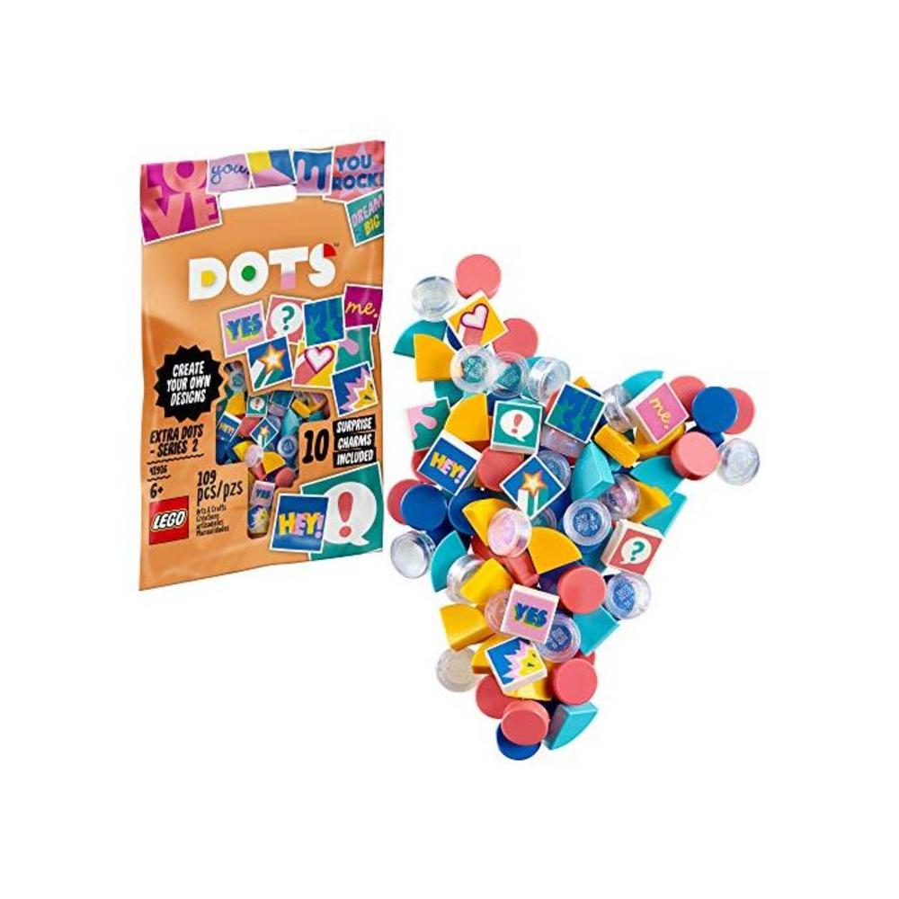 LEGO 레고 도트 DOTS Extra 도트 DOTS - 시리즈 2 41916 DIY Craft, A Fun Add-on Tile Set for Kids who Like 아트s and Crafts and Decorating Jewelry or Room Décor with and Printed Tiles (109 Pieces) B085K4BR9Z