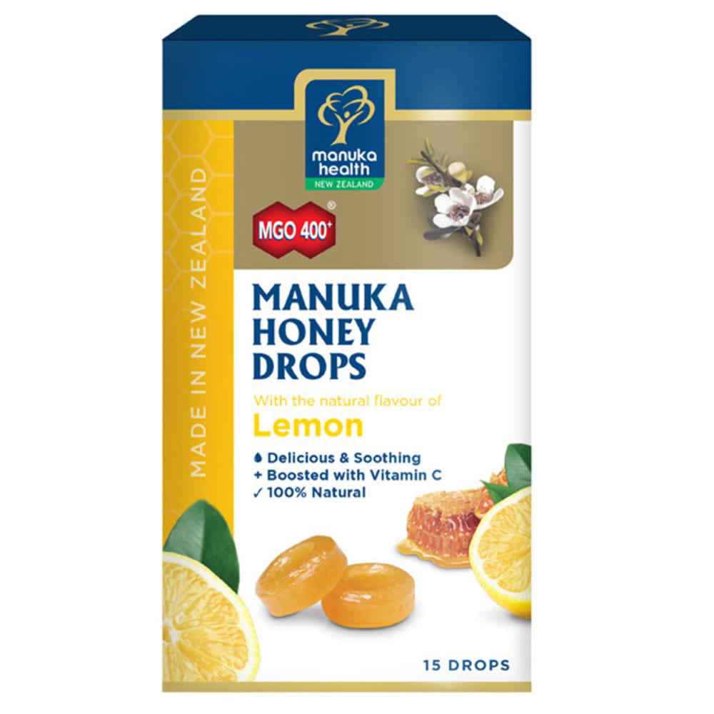 마누카헬스 마누카 허니 드롭 Lemon 15팩 65g Manuka Health Manuka Honey Drops Lemon 15 Pack 65g