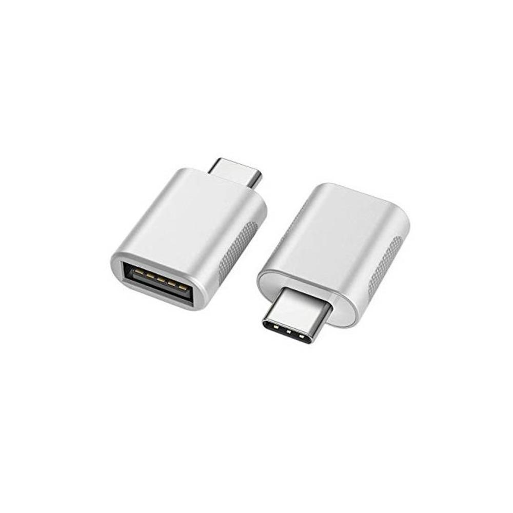 nonda nonda USB C to USB Adapter(2 Pack), Thunderbolt 3 to USB Female Adapter OTG for MacBook Pro 2019 and More Type-C Devices,Silver,NDMASLLCM B083DRSWKR