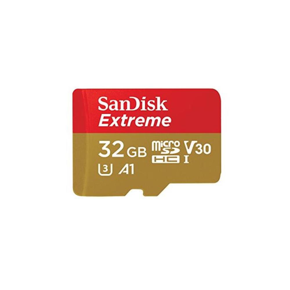 Sandisk Extreme 32GB microSDHC UHS-3 Card - SDSQXAF-032G-GN6MA [Newest Version], Black B06XWMQ81P