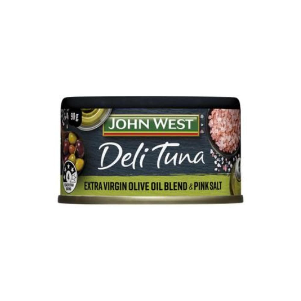 존 웨스트 엑스트라 버진 올리브 오일 블랜드 &amp; 핑크 솔트 델리 튜나 90g, John West Extra Virgin Olive Oil Blend &amp; Pink Salt Deli Tuna 90g
