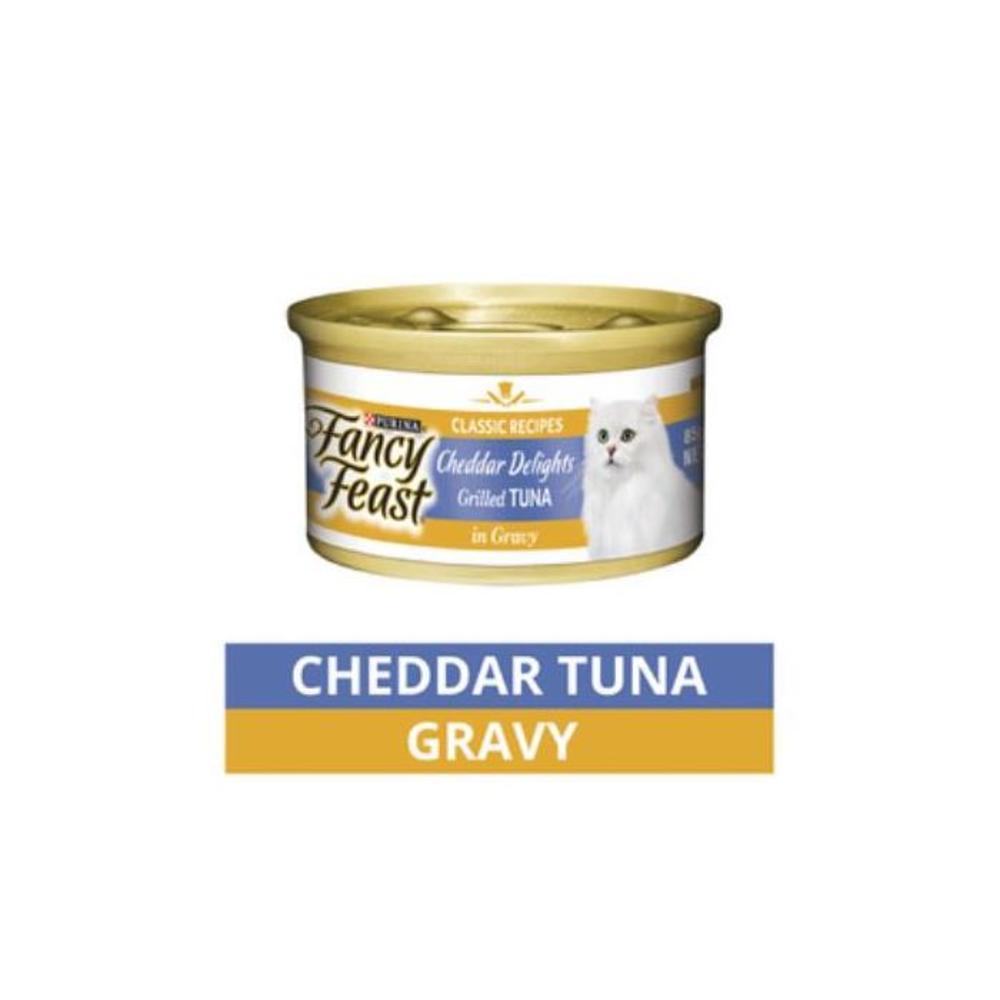 Fancy Feast Delights Tuna &amp; Cheddar Canned Cat Food 85g 1724141P