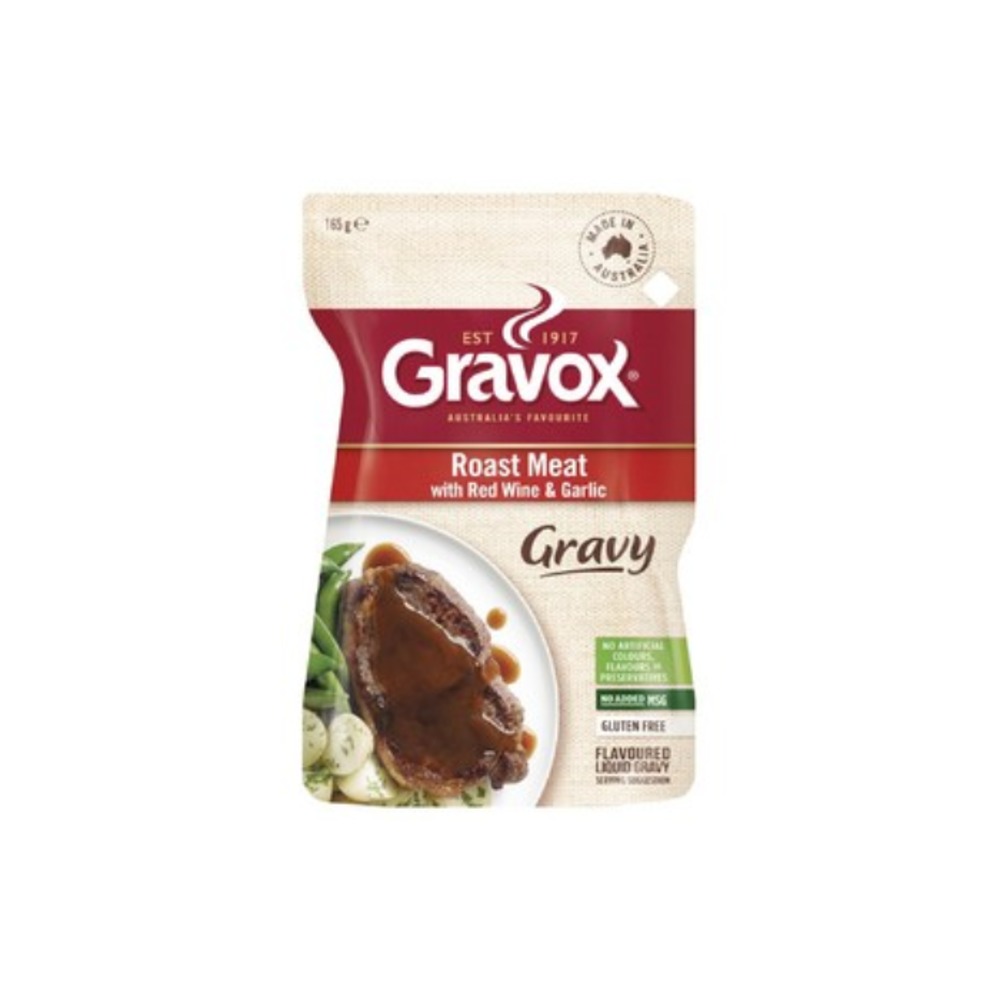 그래복스 로스트 미트 위드 레드 와인 &amp; 갈릭 그레이비 165g, Gravox Roast Meat with Red Wine &amp; Garlic Gravy 165g