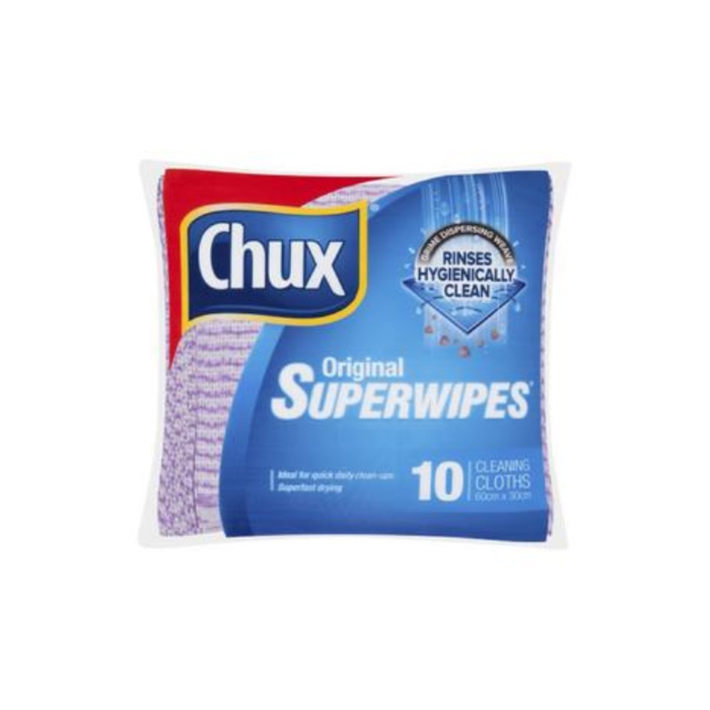 축스 선와잎스 레귤러 클리닝 클로즈 60cm X 30cm 10 팩, Chux Superwipes Regular Cleaning Cloths 60cm X 30cm 10 pack