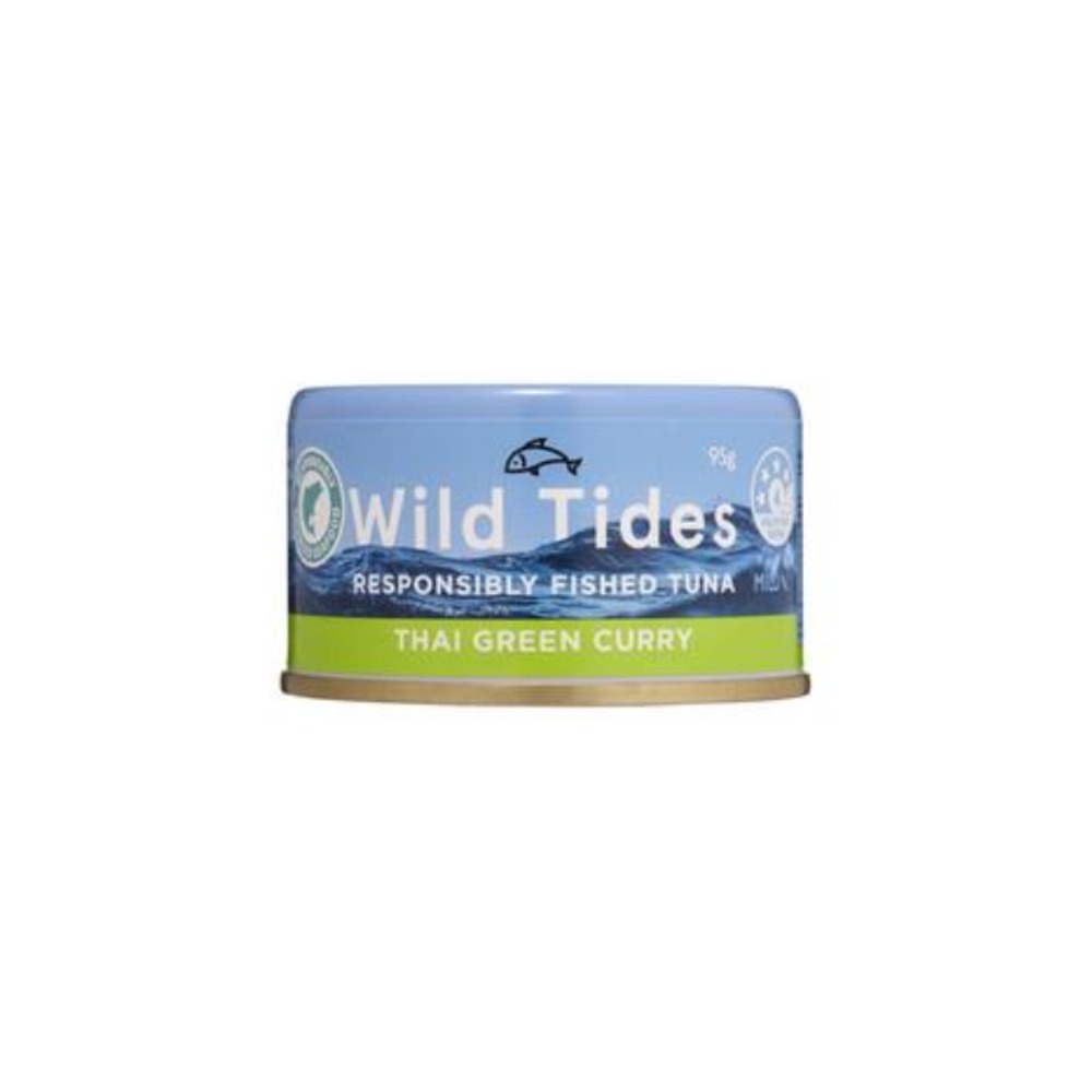 와일드 타이드즈 리스폰서블리 피쉬드 튜나 타이 그린 커리 마일드 95g, Wild Tides Responsibly Fished Tuna Thai Green Curry Mild 95g