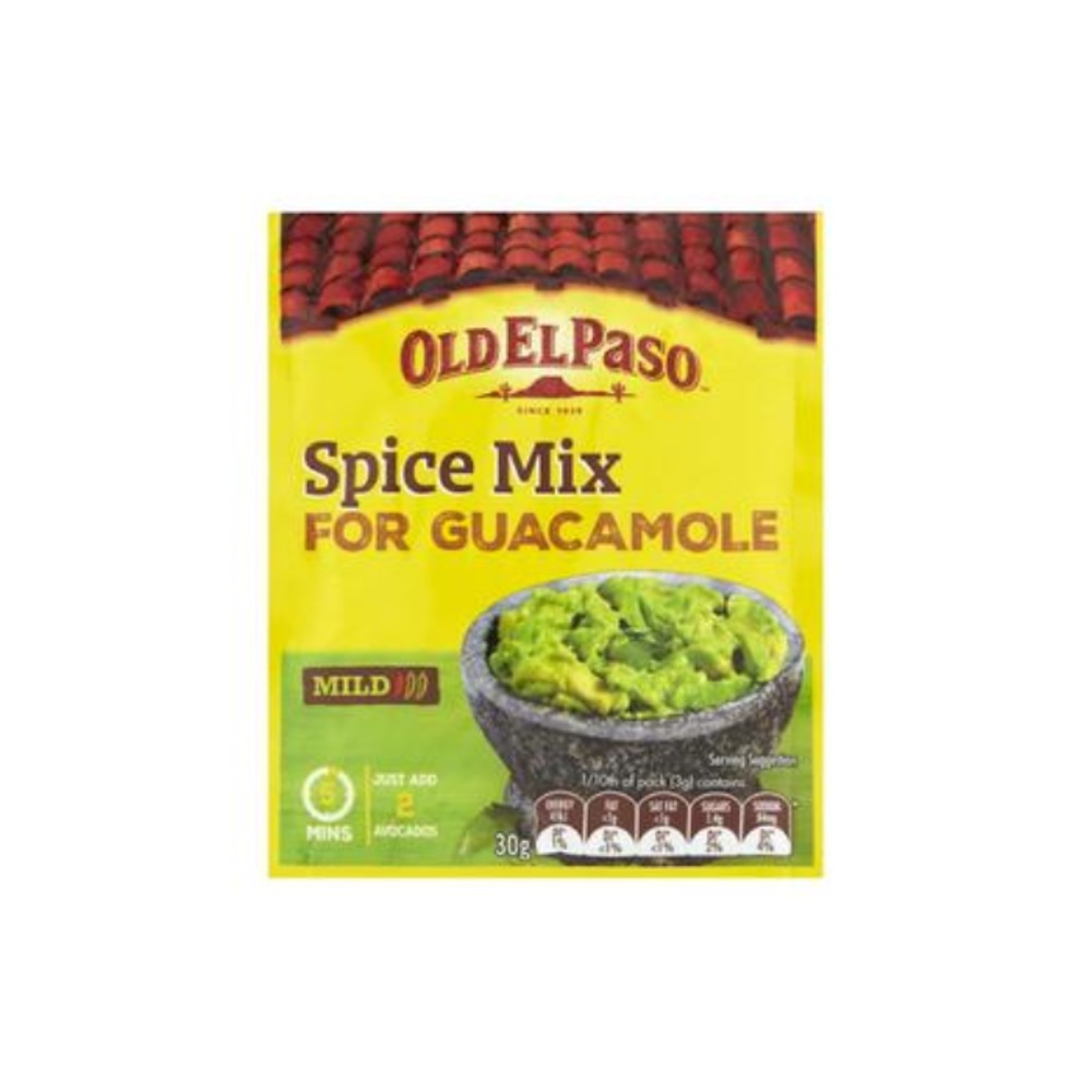 올드 엘 페이소 스파이스 믹스 포 과카몰리 마일드 30g, Old El Paso Spice Mix For Guacamole Mild 30g