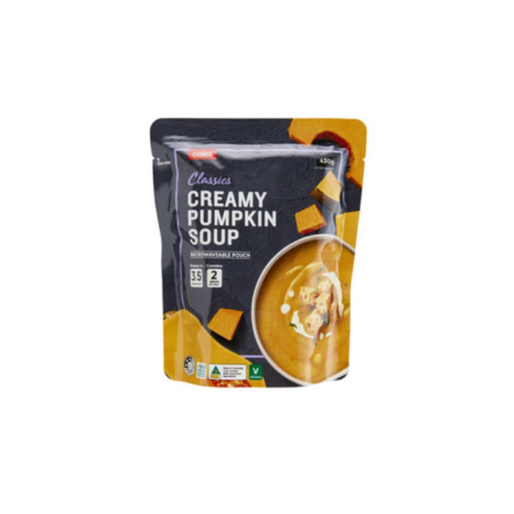 콜스 크리미 펌킨 수프 파우치 430g, Coles Creamy Pumpkin Soup Pouch 430g