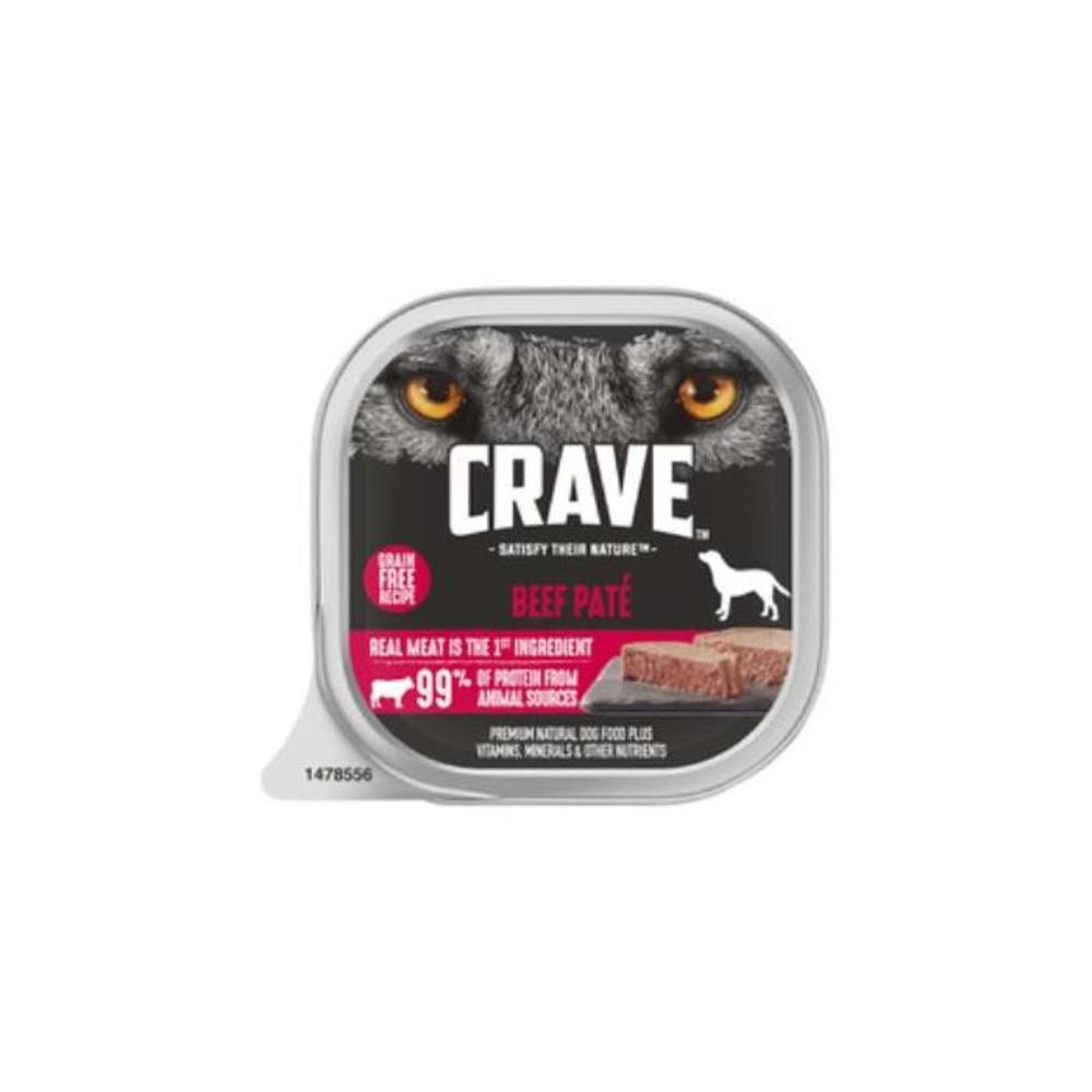 Crave Adult Dog Food With Beef Pate 100g 3881865P