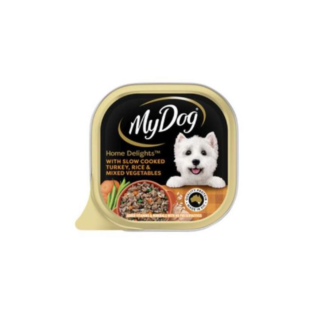 My Dog Home Delights Chunks In Gravy With Slow Cooked Turkey Rice And Vegetables 100g 4473467P