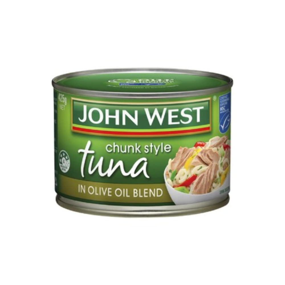 존 웨스트 청크 스타일 튜나 인 올리브 오일 블랜드 425g, John West Chunk Style Tuna in Olive Oil Blend 425g