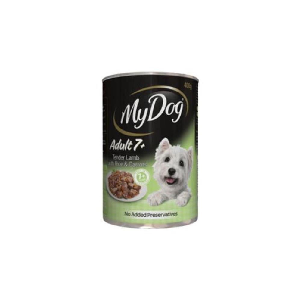 My Dog Adult 7+ With Juicy Lamb Rice &amp; Carrots Can Wet Dog Food 400g 8091167P