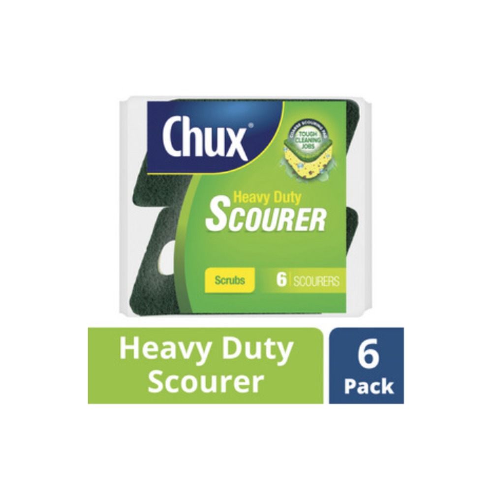 축스 헤비 두티 스카우러 스크럽 6 팩, Chux Heavy Duty Scourer Scrub 6 pack