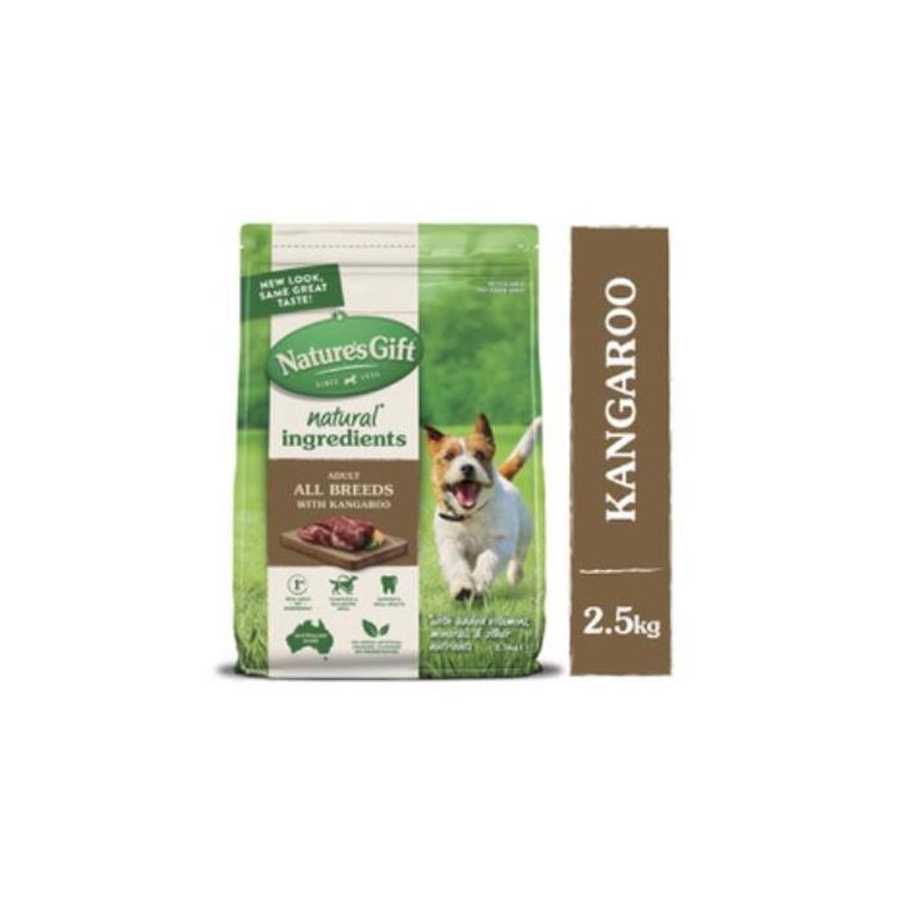 Nature&#039;s Gift Adult All Breeds Dry Dog Food With Kangaroo 2.5kg 3251561P