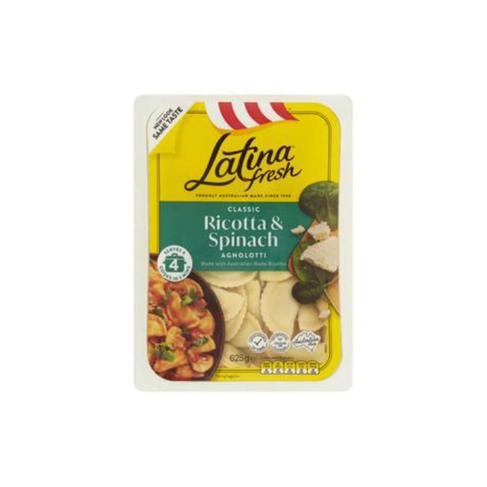 라티나 프레쉬 리코타 &amp; 스피니치 애그노로티 625g, Latina Fresh Ricotta &amp; Spinach Agnolotti 625g