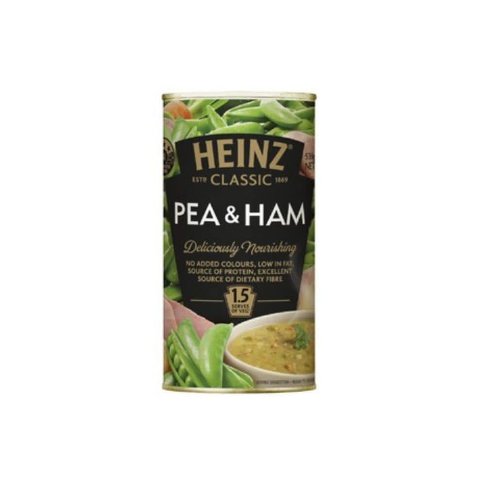하인즈 클래식 피 &amp; 햄 수프 캔 535g, Heinz Classic Pea &amp; Ham Soup Can 535g