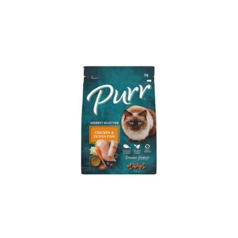 Purr Chicken With Ocean Fish Adult Dry Cat Food 1kg 3715797P