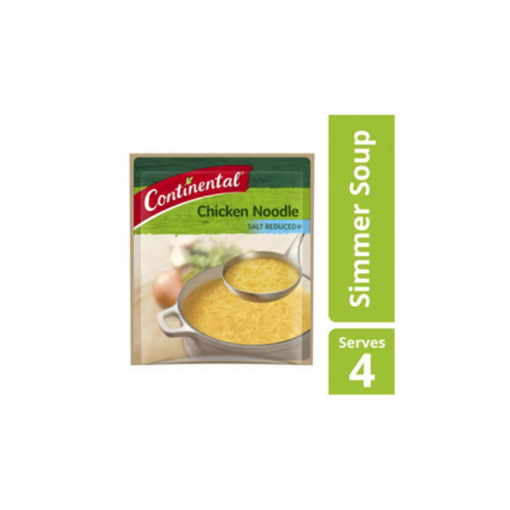 콘티넨탈 치킨 누들 솔트 리듀스드 수프 서브 4 40g, Continental Chicken Noodle Salt Reduced Soup Serves 4 40g