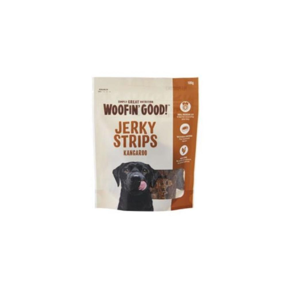 Woofin Good Kangaroo Jerky Strips Dog Treat 100g 3712813P