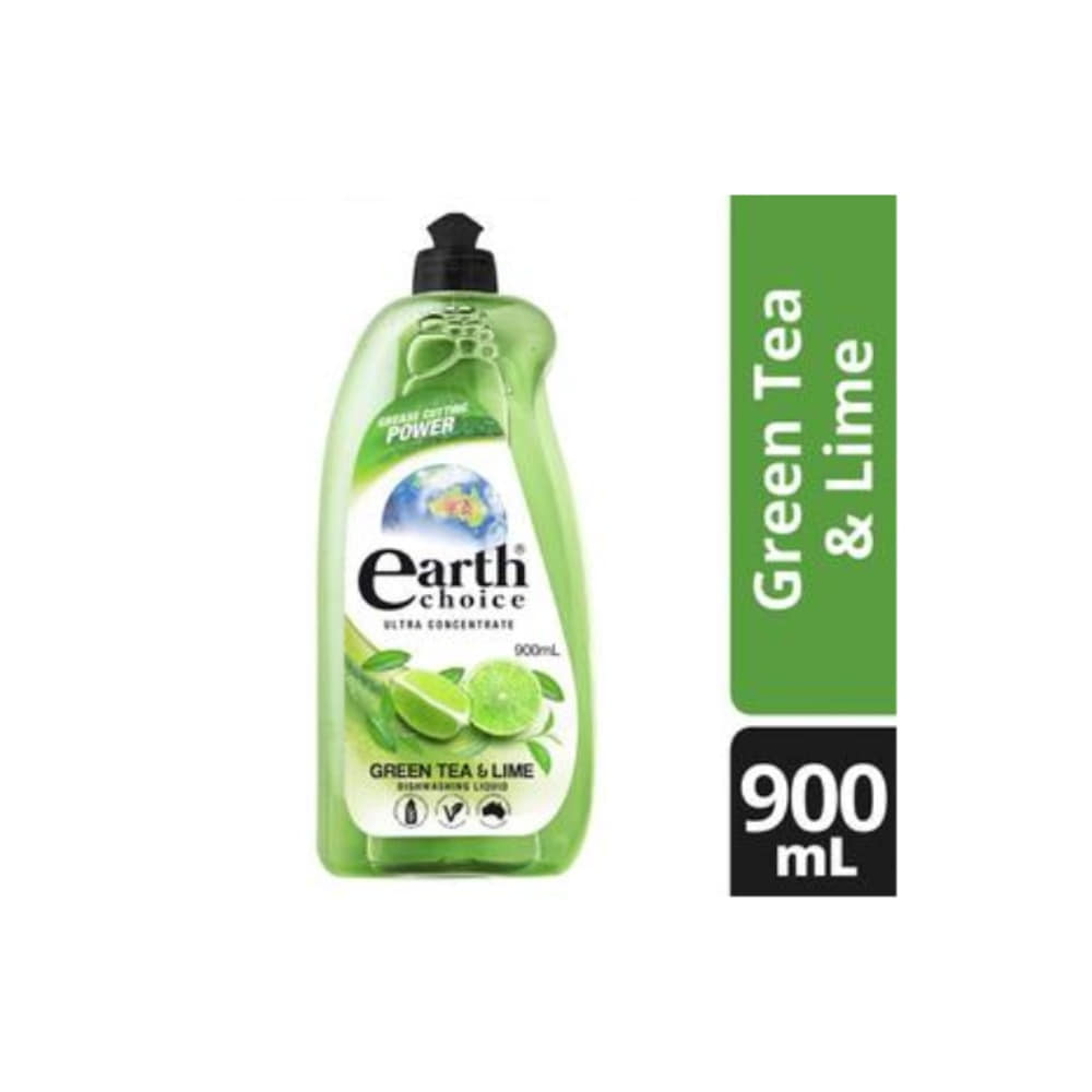 어스 초이스 디쉬 워시 콘센트레이트 리퀴드 그린 티 &amp; 라임 900ml, Earth Choice Dish Wash Concentrate Liquid Green Tea &amp; Lime 900mL