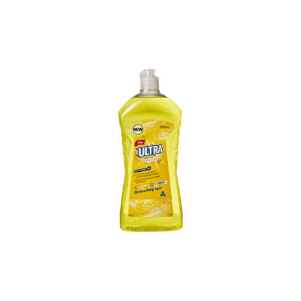 콜스 울트라 디쉬와싱 리퀴드 레몬 900ml, Coles Ultra Dishwashing Liquid Lemon 900mL