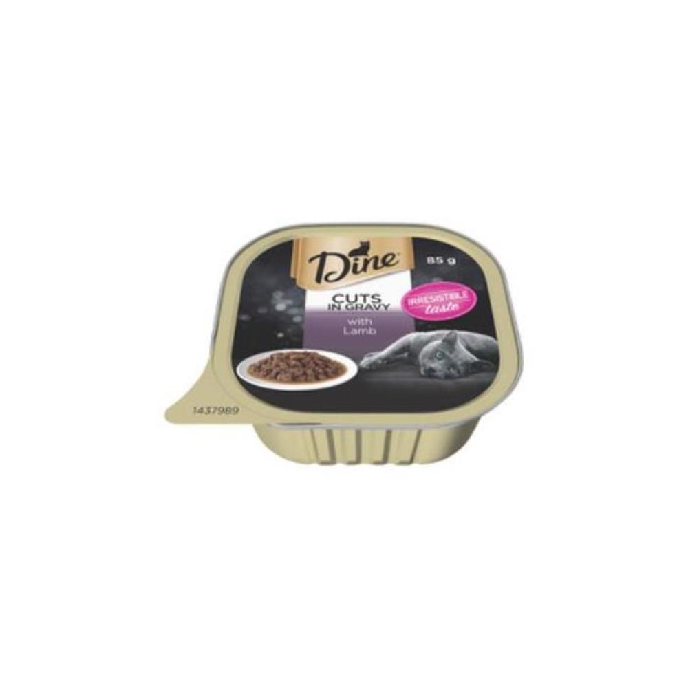 Dine Cuts In Gravy With Lamb Wet Cat Food Tray 85g 7599290P