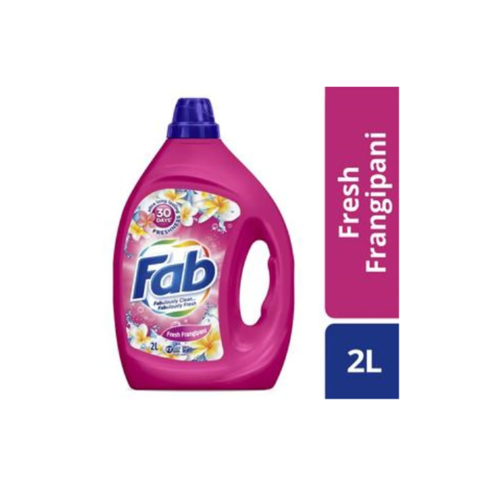 Fab 프랭기파니 프론트 &amp; 탑 로더 론드리 리퀴드 2L, FAB Frangipani Front &amp; Top Loader Laundry Liquid 2L