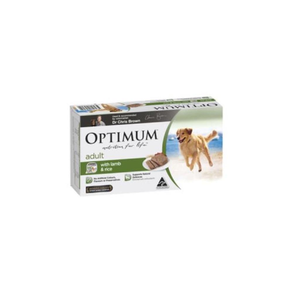Optimum Lamb And Rice Dog Food With Trays 24x100g 24 pack 4473241P