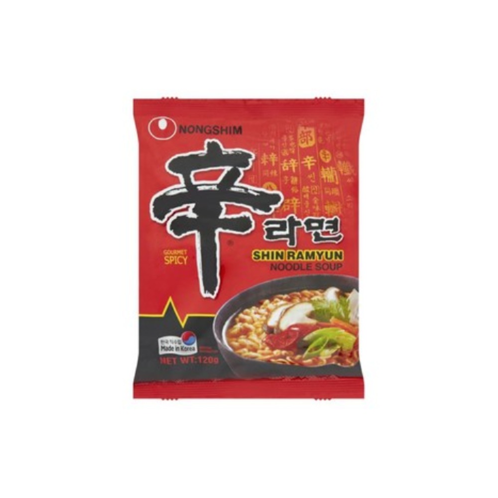 농심 고메 스파이시 쉰 라면 누들 수프 120g, Nongshim Gourmet Spicy Shin Ramyun Noodle Soup 120g