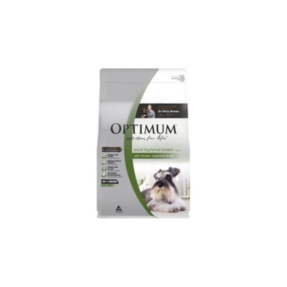Optimum Adult Toy / Small Breed With Chicken Vegetables &amp; Rice Dry Dog Food 3kg 7848180P