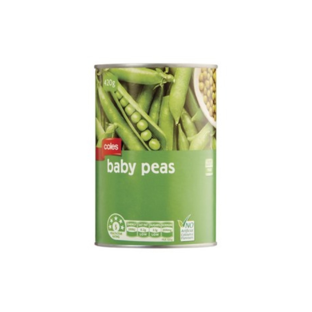 콜스 베이비 피스 420g, Coles Baby Peas 420g