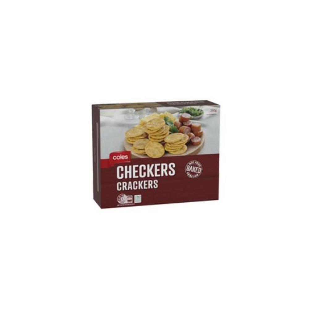 Coles Checkers Crackers 250g