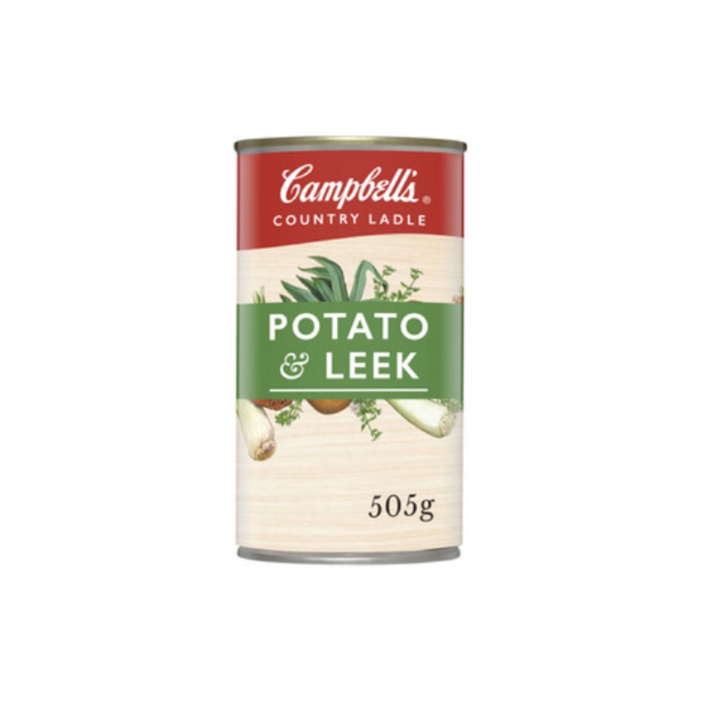 캠벨 컨트리 레이들 포테이토 &amp; 리크 수프 캔 505g, Campbells Country Ladle Potato &amp; Leek Soup Can 505g