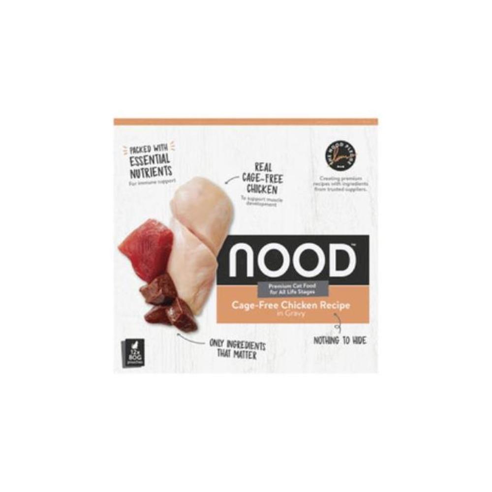 Nood Cage Free Chicken Recipe In Gravy Cat Food 80g 12 pack 3715130P