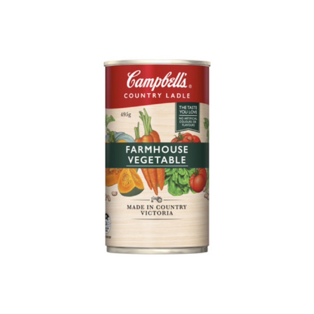 캠벨 컨트리 레이들 팜하우스 베지터블 수프 캔 495g, Campbells Country Ladle Farmhouse Vegetable Soup Can 495g
