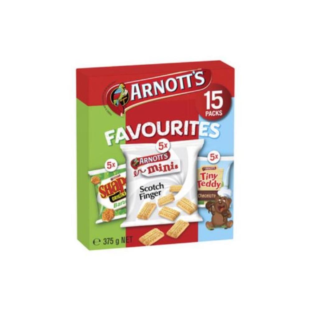 Arnott&#039;s Favourites Crackers Variety 15 pack 375g