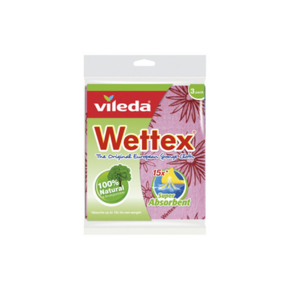 빌레다 웻텍스 클로스 스펀지 3 팩, Vileda Wettex Cloth Sponge 3 pack