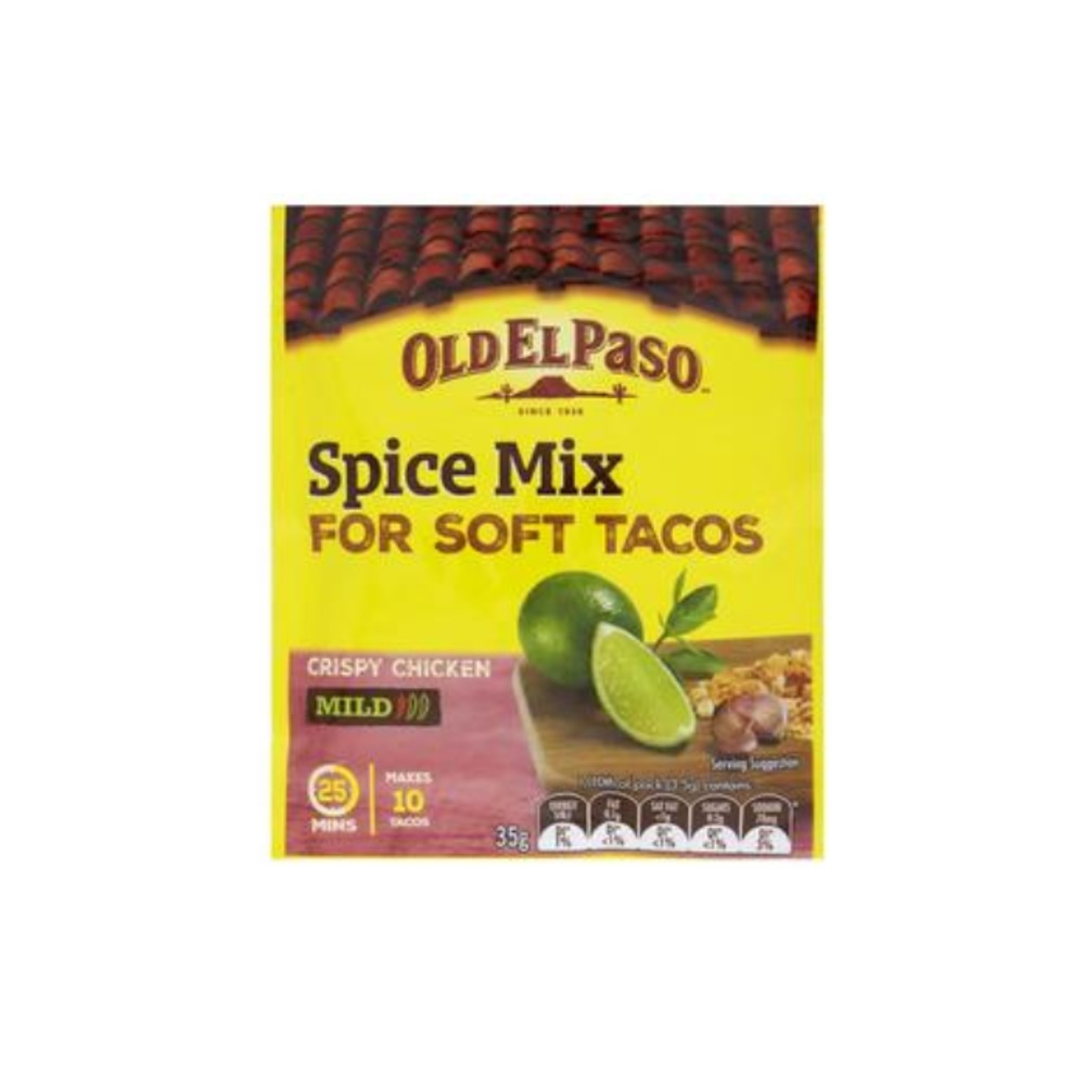 올드 엘 페이소 스파이스 믹스 포 소프트 타코스 마일드 35g, Old El Paso Spice Mix For Soft Tacos Mild 35g