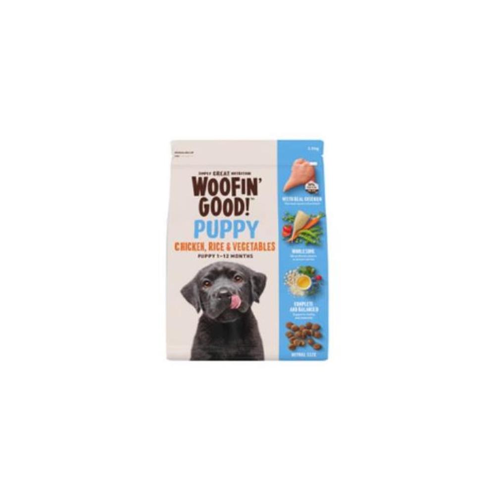Woofin Good Puppy Chicken Rice &amp; Vegetables Dry Dog Food 2.5kg 3715946P