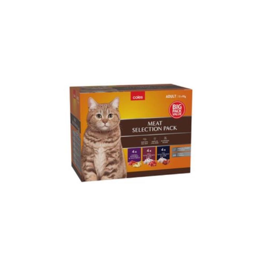 Coles Pouch Meat Variety Cat Food 12 pack 3707744P