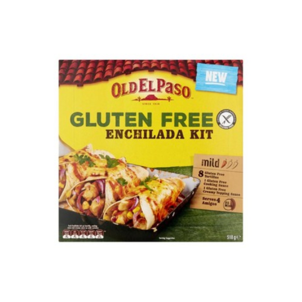 올드 엘 페이소 글루텐 프리 엔칠라다 킷 마일드 518g, Old El Paso Gluten Free Enchilada Kit Mild 518g