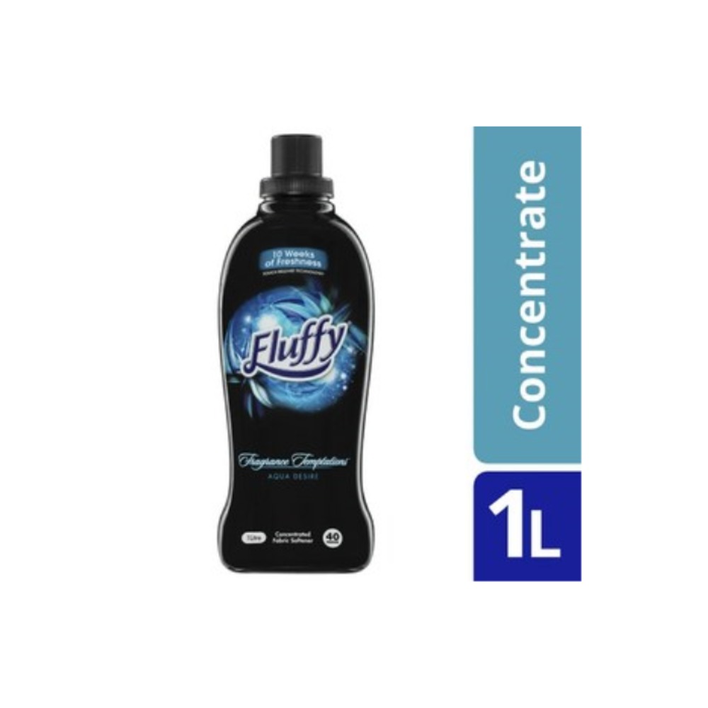 플러피 프레이그런스 템테이션스 아쿠아 디자이어 콘센트레이트 파브릭 소프트너 1L, Fluffy Fragrance Temptations Aqua Desire Concentrated Fabric Softener 1L