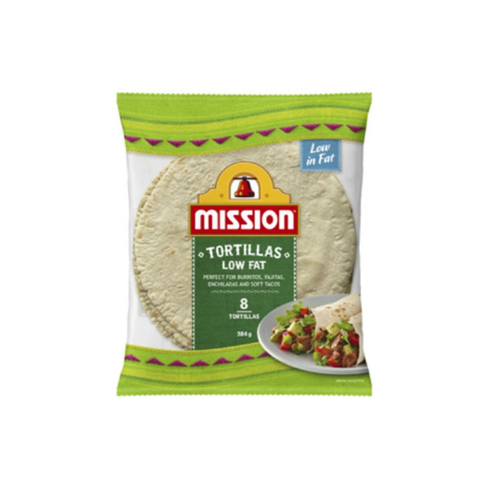 미션 부리토 8 토티아스 로우 팻 384g, Mission Burrito 8 Tortillas Low Fat 384g
