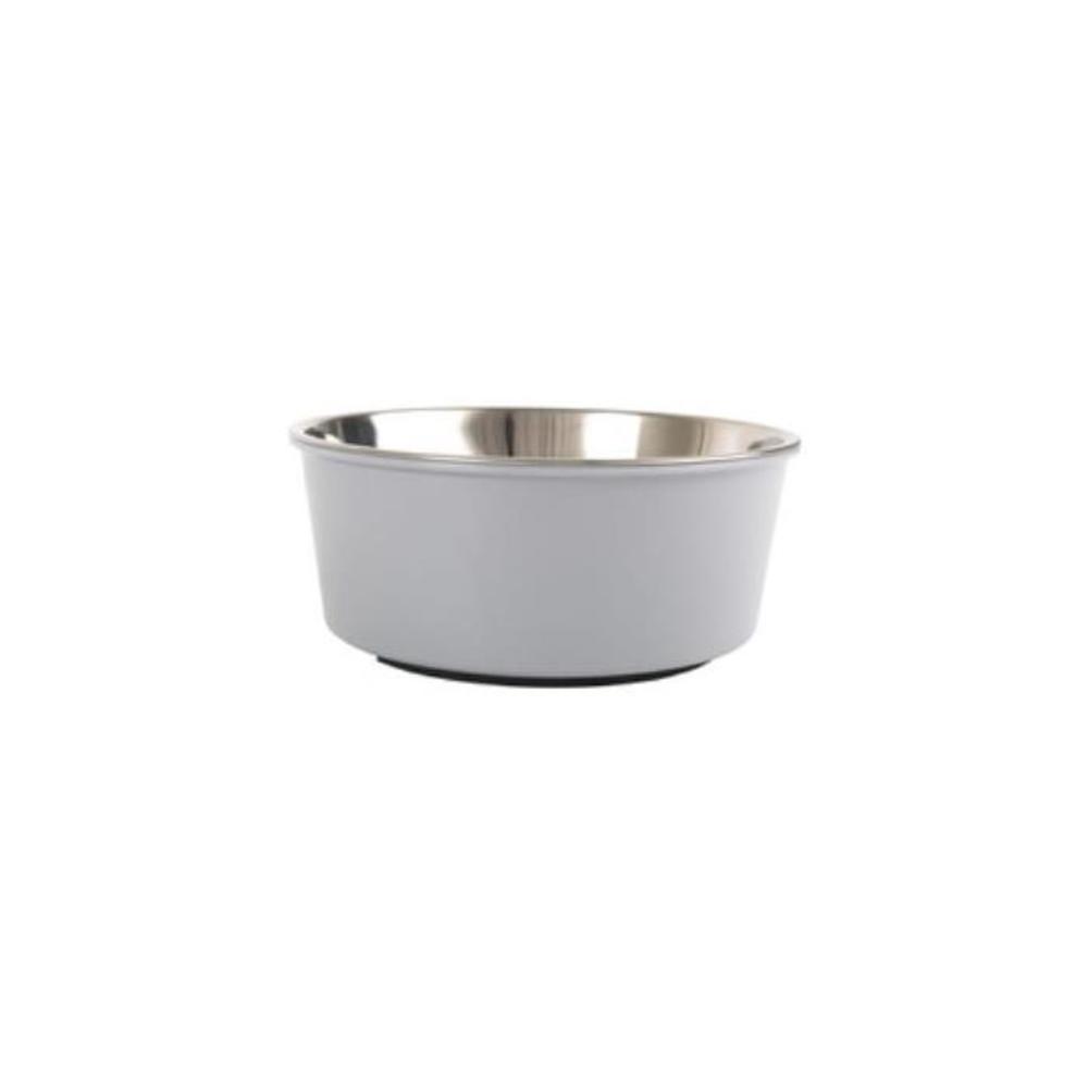 Lux And Bones Luxury Collection Modern Melamine Dog Bowl With Stainless Steel Insert 1 pack 4364494P