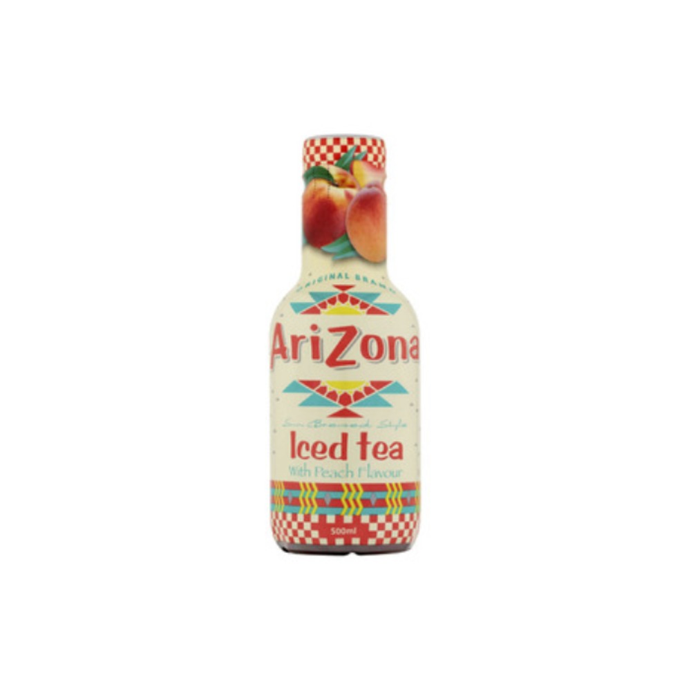 아리조나 피치 플레이버 아이스 티 보틀 500ml, Arizona Peach Flavour Ice Tea Bottle 500mL