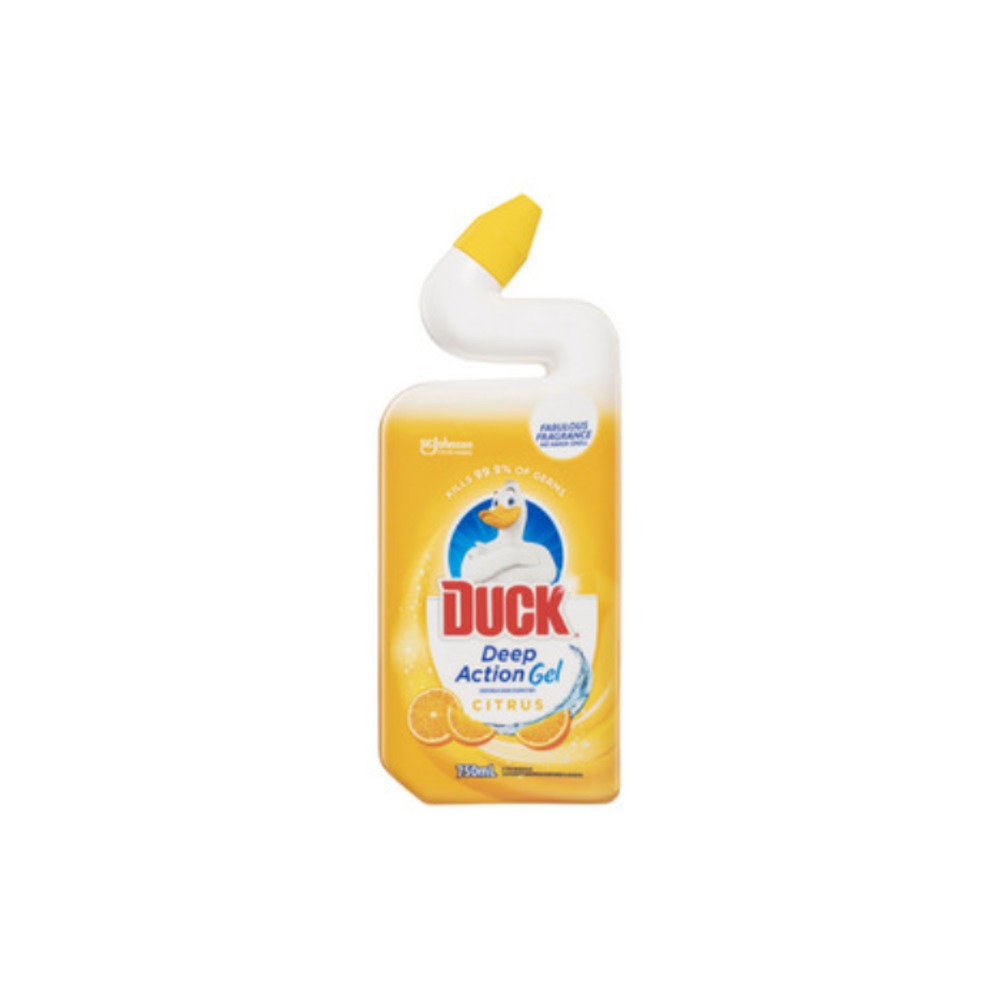덕 딥 액션 토일렛 젤 시트러스 750ml, Duck Deep Action Toilet Gel Citrus 750mL